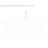 Freestanding oval DuraSolid bathtub Latresne