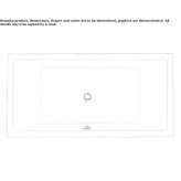 Rectangular built-in bathtub Nunda