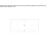 Oval built-in acrylic bathtub Beuna