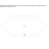 Built-in hexagonal bathtub Telica