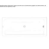 Built-in acrylic bathtub Telica