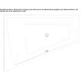 Built-in corner bathtub Pontey