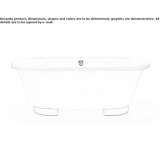 Freestanding oval cast iron bathtub Tukums