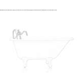 Oval free-standing cast iron bathtub Samur