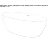 Freestanding oval acrylic bathtub Dobronin