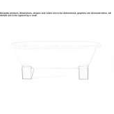 Oval cast iron bathtub with legs Lypcha