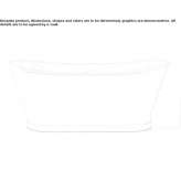 Freestanding oval cast iron bathtub Kimito
