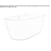 Freestanding oval acrylic bathtub Burca