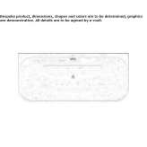 Rectangular built-in acrylic bathtub Odemira
