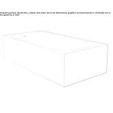 Wolnostojąca prostokątna wanna Solid Surface Dornach