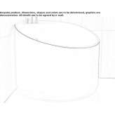 Corner round bathtub Lenk