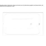Rectangular acrylic bathtub Taberg