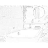 Built-in oval steel bathtub Stinnett