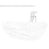 Freestanding oval bathtub Predazzo