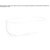 Freestanding oval bathtub Mezzano
