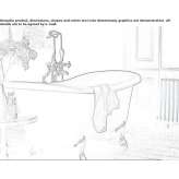 Oval acrylic bathtub on legs Kurba