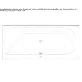 Built-in rectangular acrylic bathtub Tomball