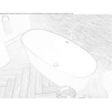 Dolotek© free-standing oval bathtub Ojus