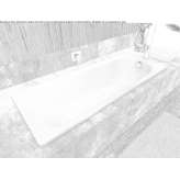 Built-in rectangular steel bathtub Gurnee