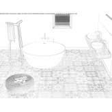 Freestanding round bathtub Utschtal