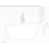 Freestanding oval acrylic bathtub Gelinden