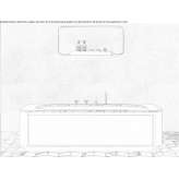 Rectangular bathtub with marine plywood casing Bohemia