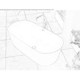Dolotek© free-standing oval bathtub Ojus