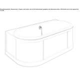 Oval built-in acrylic bathtub Seascale