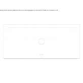 Rectangular built-in bathtub made of enameled steel Chauve