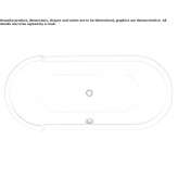 Built-in oval bathtub Saalbach