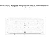 Built-in acrylic bathtub with hydromassage Odemira