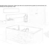 Rectangular bathtub made of enameled steel Holnon