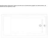 Rectangular built-in bathtub Nunda