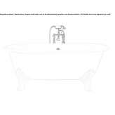 Cast iron bathtub with legs Zurite