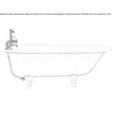 Cast iron bathtub with legs Zurite