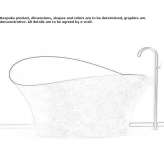 Freestanding silver bathtub Marcelli