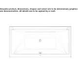 Rectangular acrylic bathtub Saalbach
