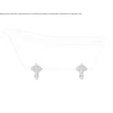 Oval acrylic bathtub on legs Vidracco