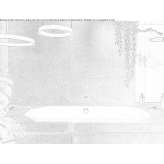 Octagonal built-in bathtub made of enameled steel Ilici