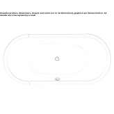 Built-in oval bathtub Saalbach