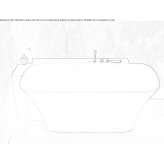 Luxolid® semi-built-in rectangular bathtub Sheze