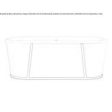 Freestanding oval cast iron bathtub Zurite