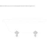 Oval acrylic bathtub on legs Garca
