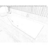 Built-in enamelled steel bathtub Chirpan