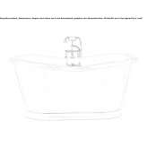 Freestanding acrylic bathtub Herne