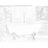 Freestanding oval bathtub made of composite material Willows