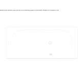 Rectangular built-in bathtub made of enameled steel Ilici