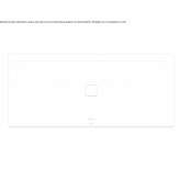 Rectangular built-in bathtub made of enameled steel Chauve