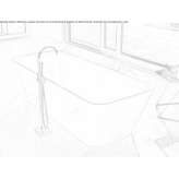 Freestanding rectangular bathtub Murton