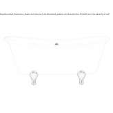 Acrylic bathtub on legs Herne